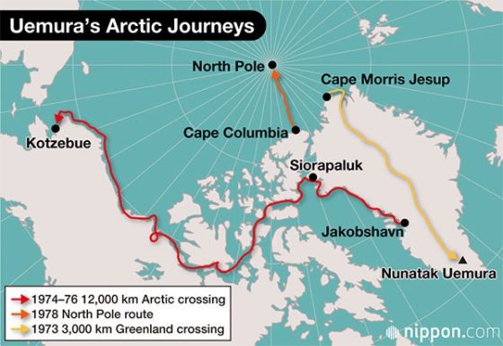 سفرهای اومورا در قطب شمال