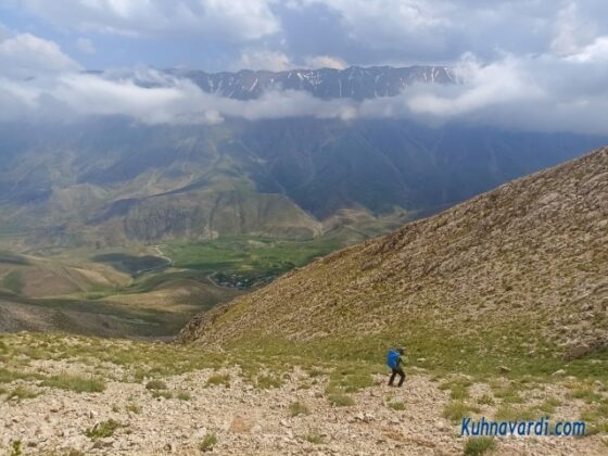 مسیر شن اسکی به سمت دشت 