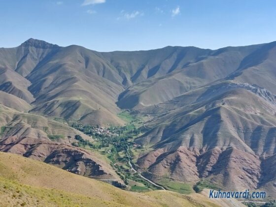 روستای آزادبر از بالا