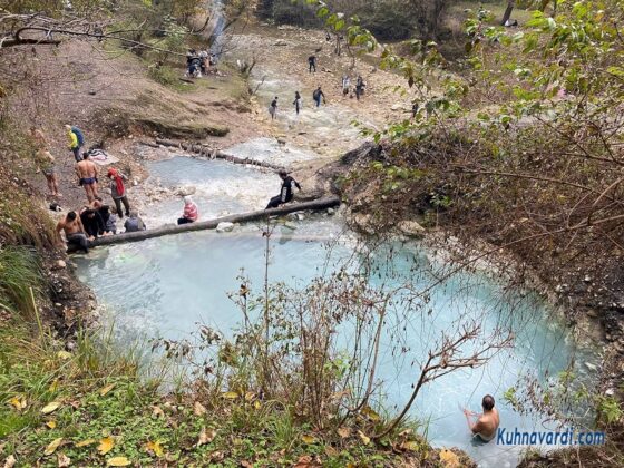 آبگرم بلیران از بالا