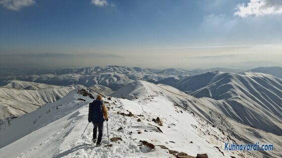 یال مسیر فرود در جهت جنوب به سمت روستای ایرا