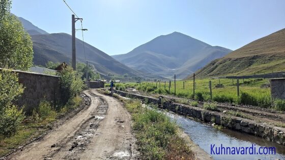ابتدای مسیر از روستای پردمه