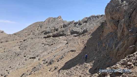 مسیر خط الراس به سمت دوبرار غربی