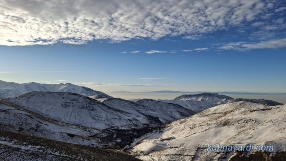 ویوی روستای قاضی کلایه در پشت سر