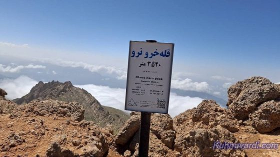 تابلو قله خرو نرو 3520 متر