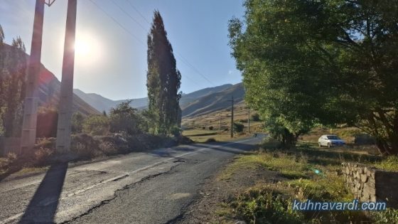 اتمام برنامه. نزدیک روستای نسن در جاده یوش - بلده